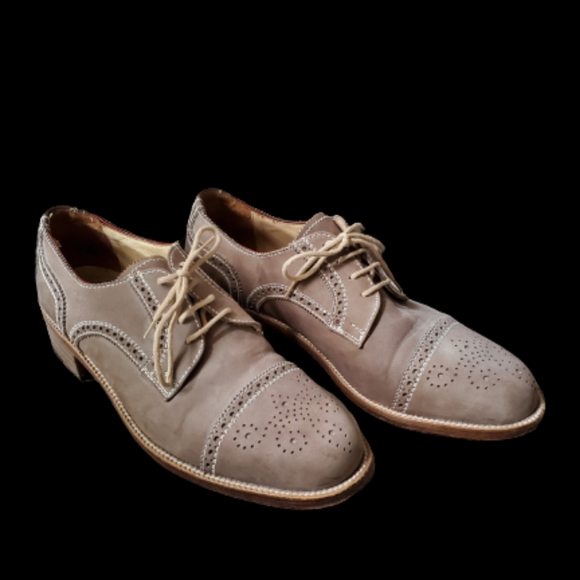 MENS ITALIAN LEATHER BROQUE SHOES ( SIZE 39.5) - Picture 4 of 6